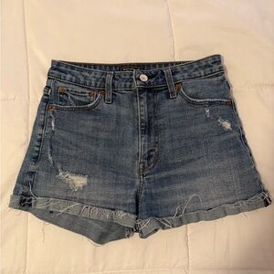 Abercrombie & Fitch Blue Jean Shorts Distressed